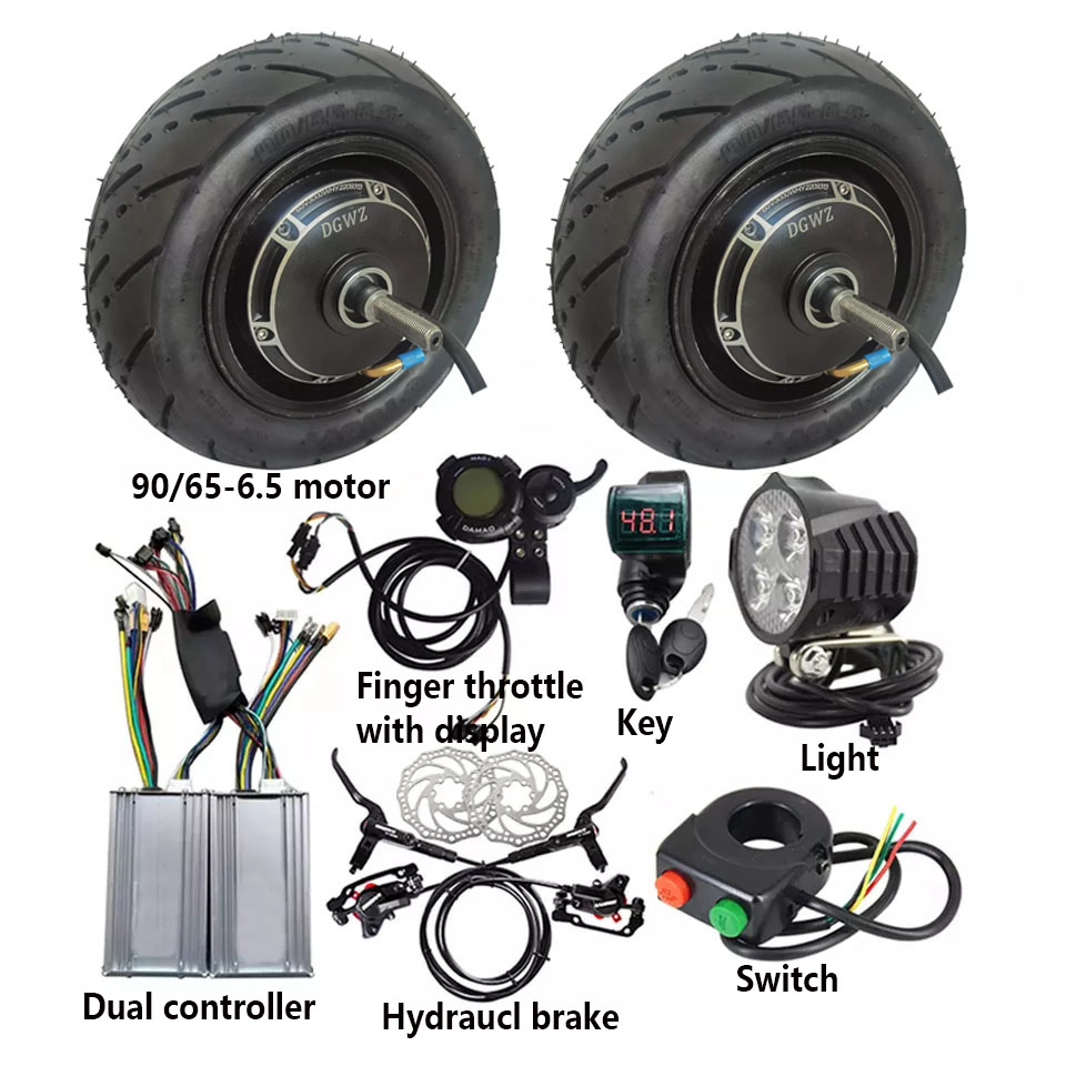 Dual Motor Ebike Kit 2000W - Kit Konversi Ebike 48V 2000w untuk