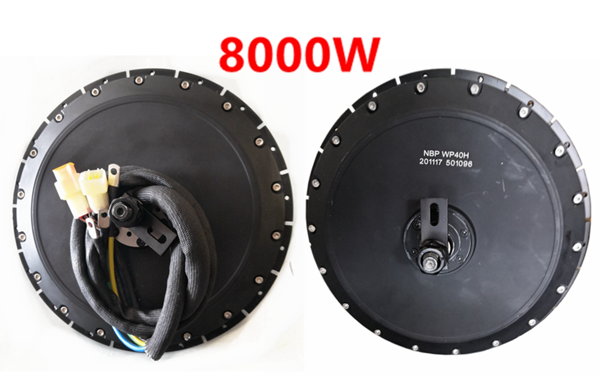 72V 8000W Brushless Hub Motor - Stok AS QS273 40H Puncak 8000W