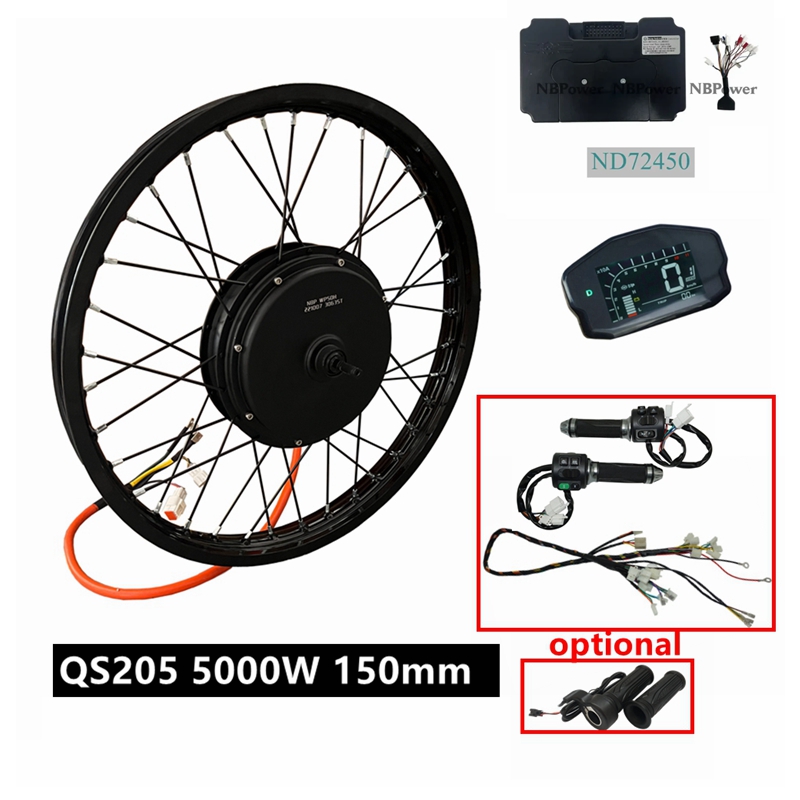 5000W Hub Motor Kit 72V - Kit Sepeda Listrik NBpower/QS205 V3 72v