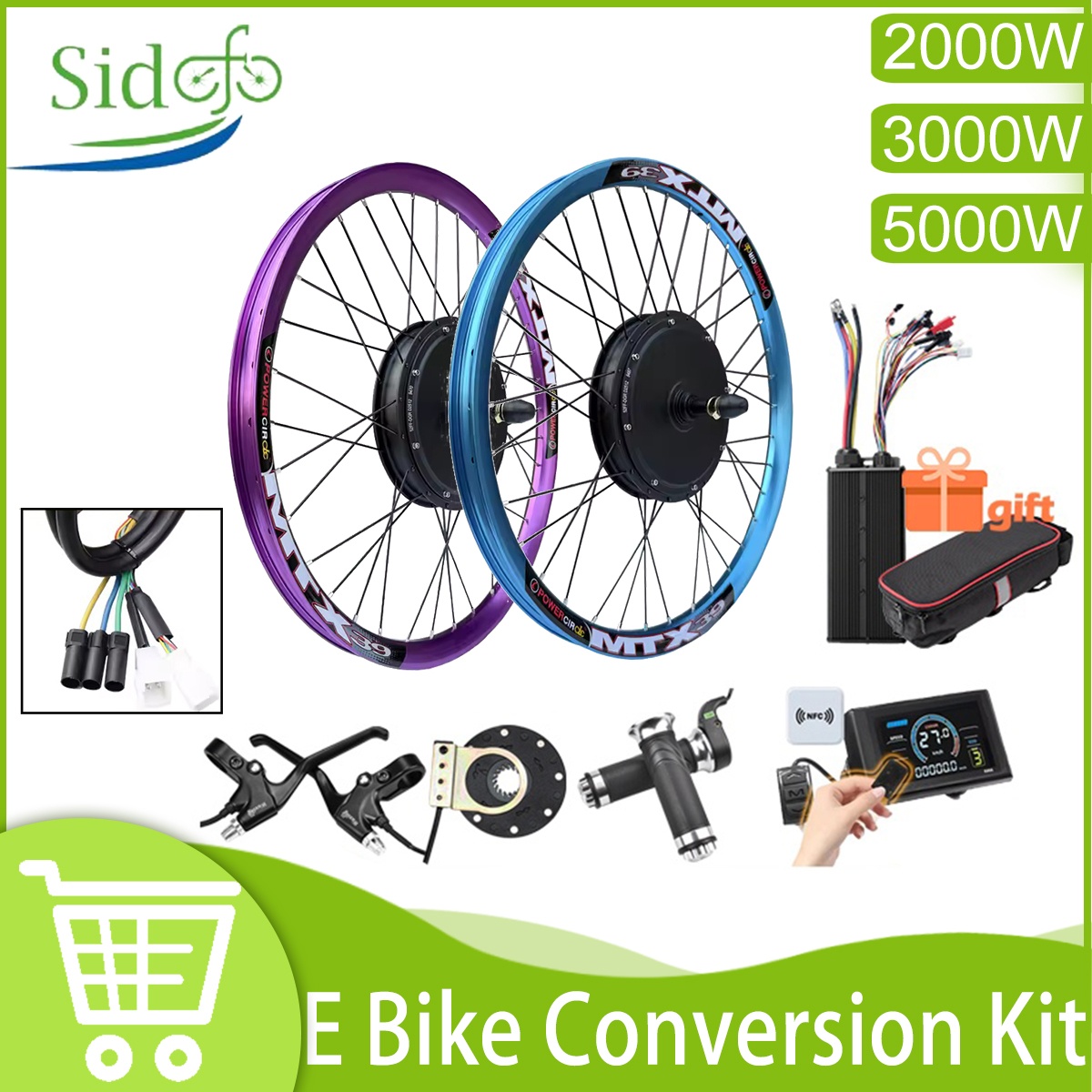 Kit Konversi Ebike Upgrade Ter - 5000W Hub Motor Kit 72V ulasan dan harga