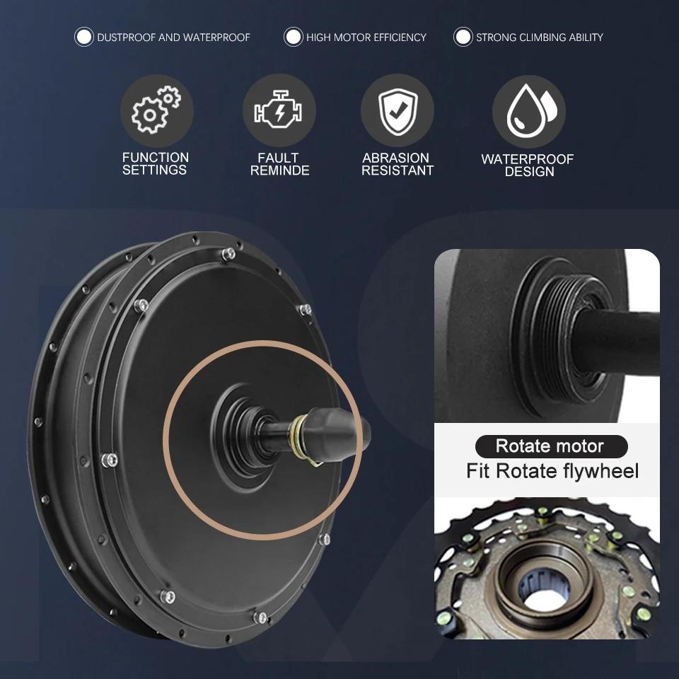 Kit Konversi Ebike Upgrade Ter - 5000W Hub Motor Kit 72V ulasan dan harga