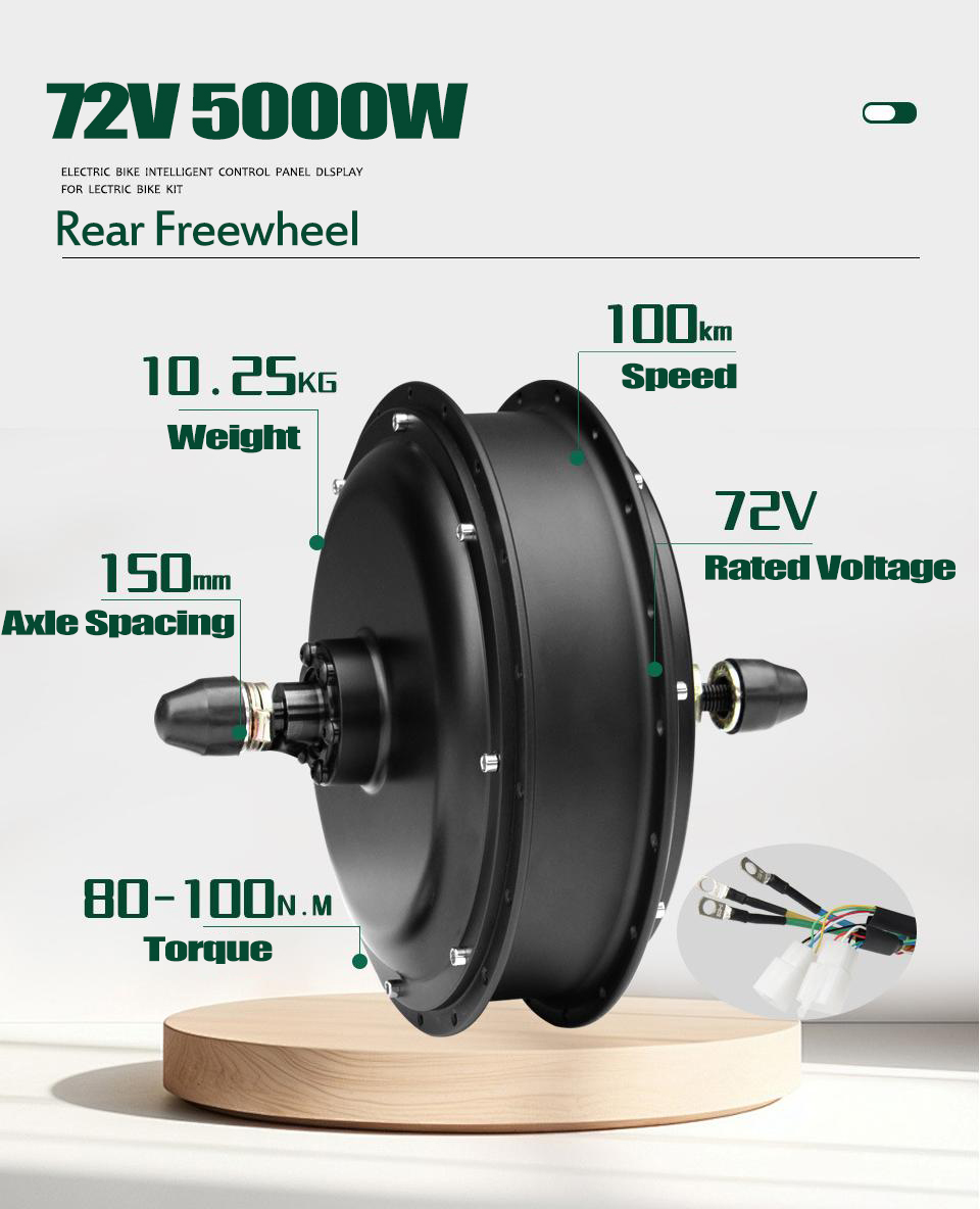 Kit Konversi Motor Roda EBike  - 5000W Hub Motor Kit 72V ulasan dan harga