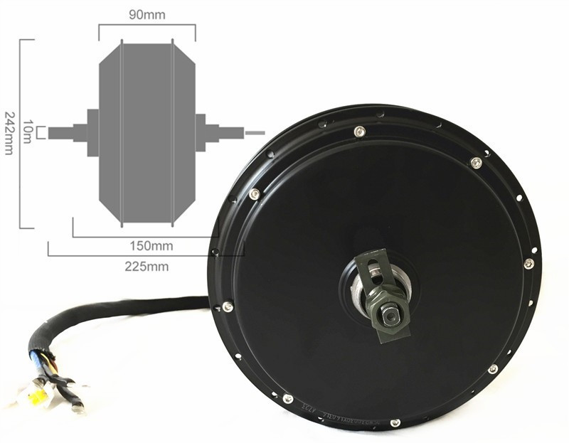 Kit Roda Belakang Sepeda Motor - 5000W Hub Motor Kit 72V ulasan dan harga