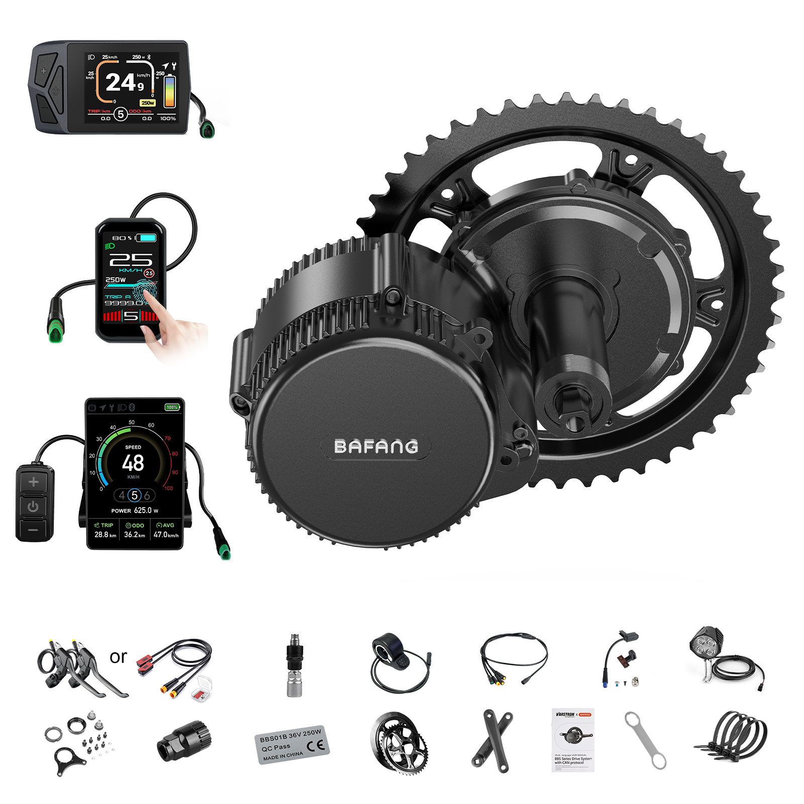 [Pengiriman Lokal AS] Motor Ba - Central Motor Kit With Torque Sensor 500W ulasan dan harga