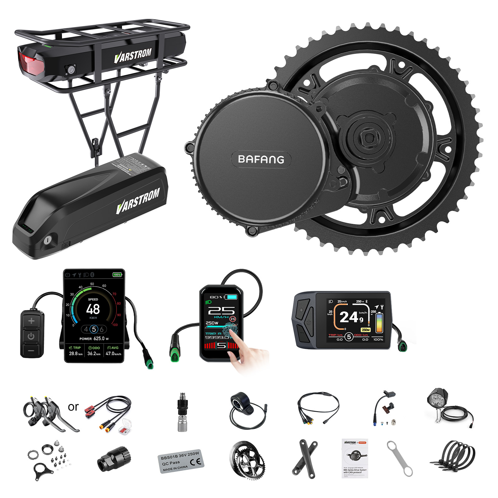 [Pengiriman AS] Kit Motor Bafa - Torque Sensor Mid Drive Motor Kit ulasan dan harga