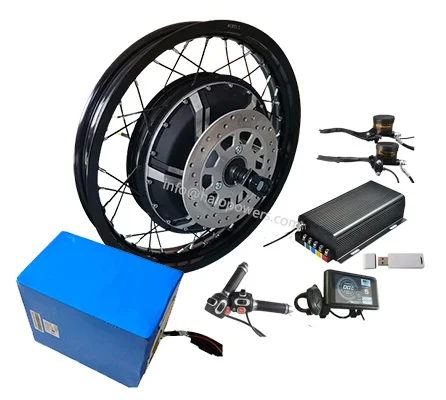 Kit Motor Sepeda Listrik Roda  - 12000W Electric Motorcycle Hub Motor ulasan dan harga