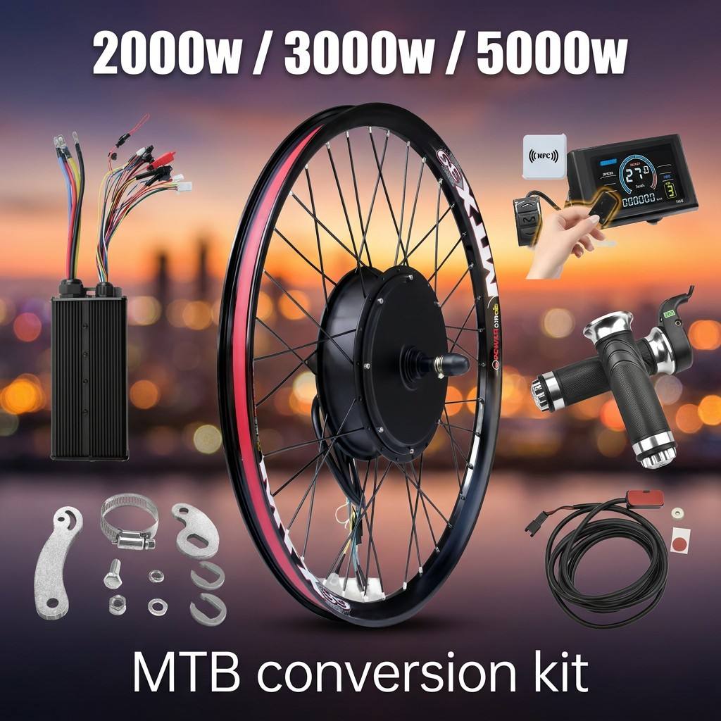 Kit Ebike 72V 5000W dengan Lay - 5000W Hub Motor Kit 72V ulasan dan harga